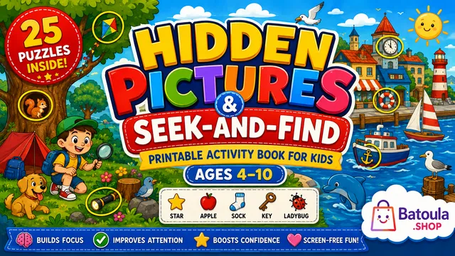 Cover of Hidden Pictures & Seek-and-Find — Printable Activity Book for Kids
