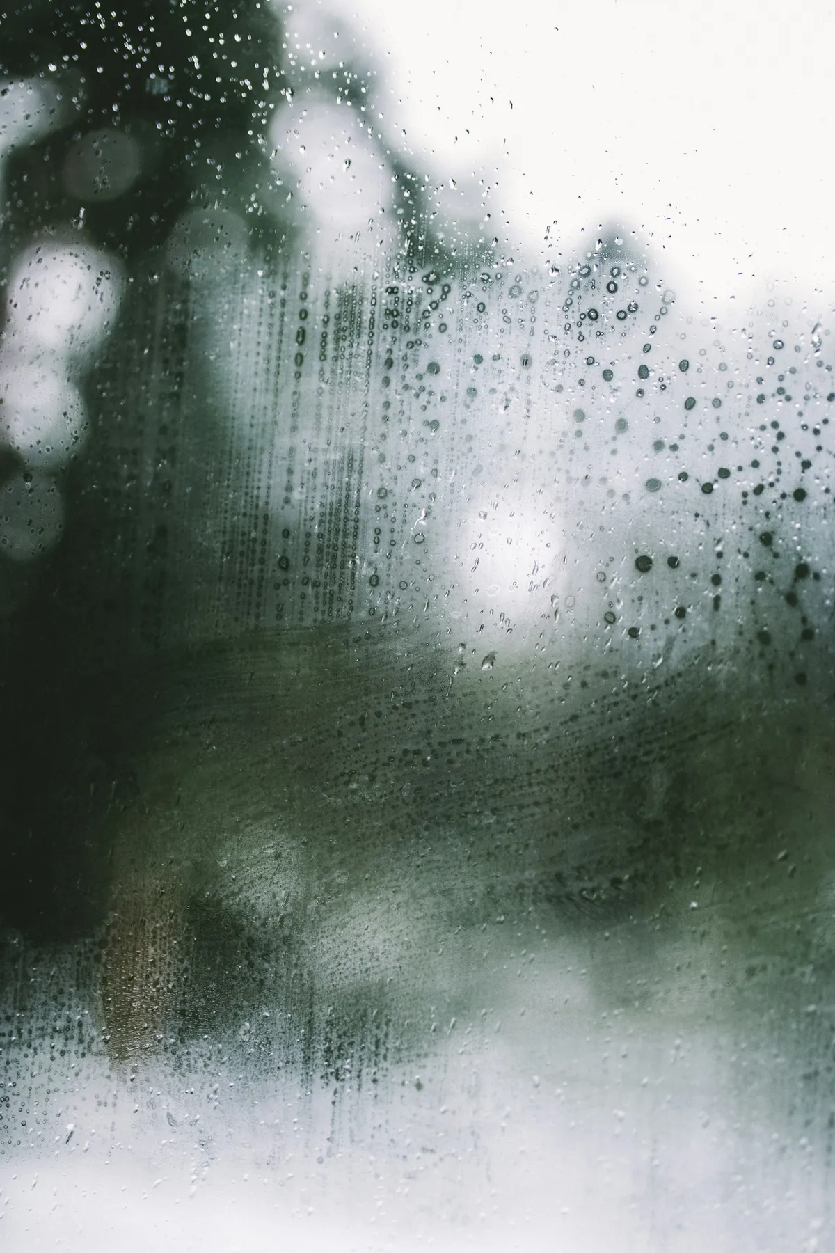 Raindrops on a window